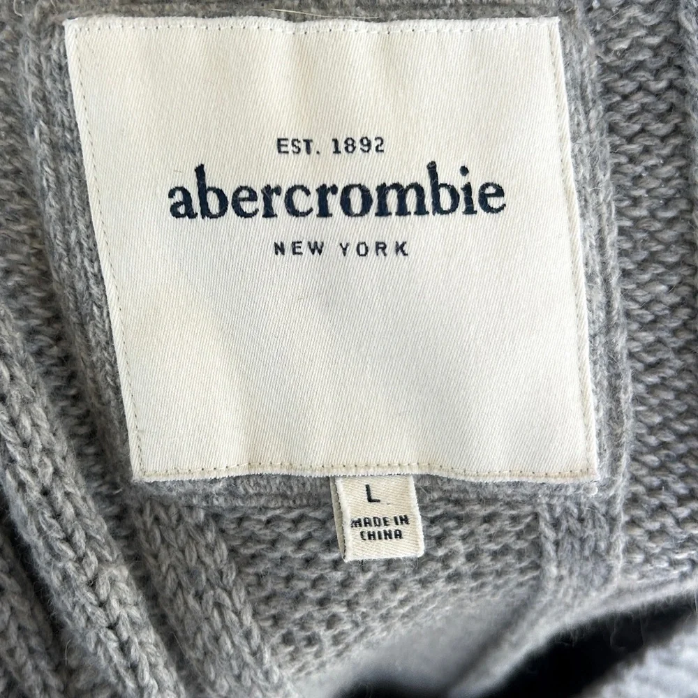 Y2K ABERCROMBIE Cable Knit V-Neck Sweater Dress Preppy Coquette Kid L / Women XS